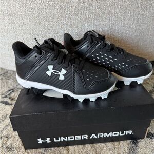 Under Armour Kids Black and White Cleats - Brand New in Box